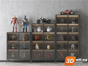 Decorative cabinet Skp Files
